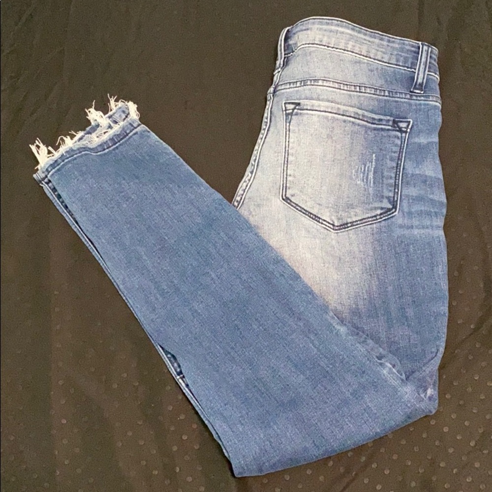 Fashion Nova Street Racer Moto Ankle Jeans Size 7 - Picture 6 of 6